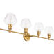 Gene 4 Light 38 inch Brass Wall sconce Wall Light