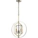 Geosphere 3 Light 15 inch Polished Nickel Chandelier Ceiling Light