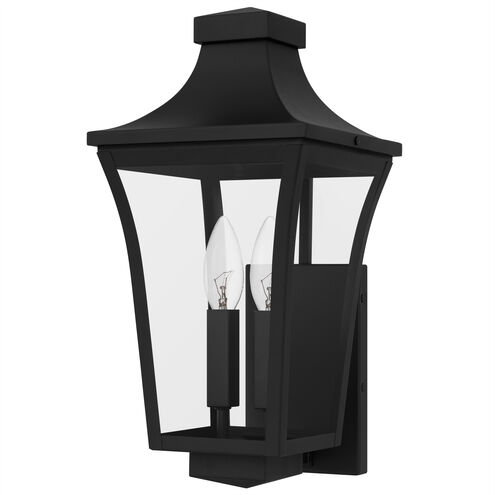 Quentin 2 Light 16.25 inch Earth Black Outdoor Wall Lantern, Medium