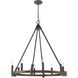 Harwell 8 Light 34.75 inch Antique Millwood Chandelier Ceiling Light