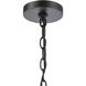 Radnor 1 Light 8 inch Matte Black Outdoor Pendant