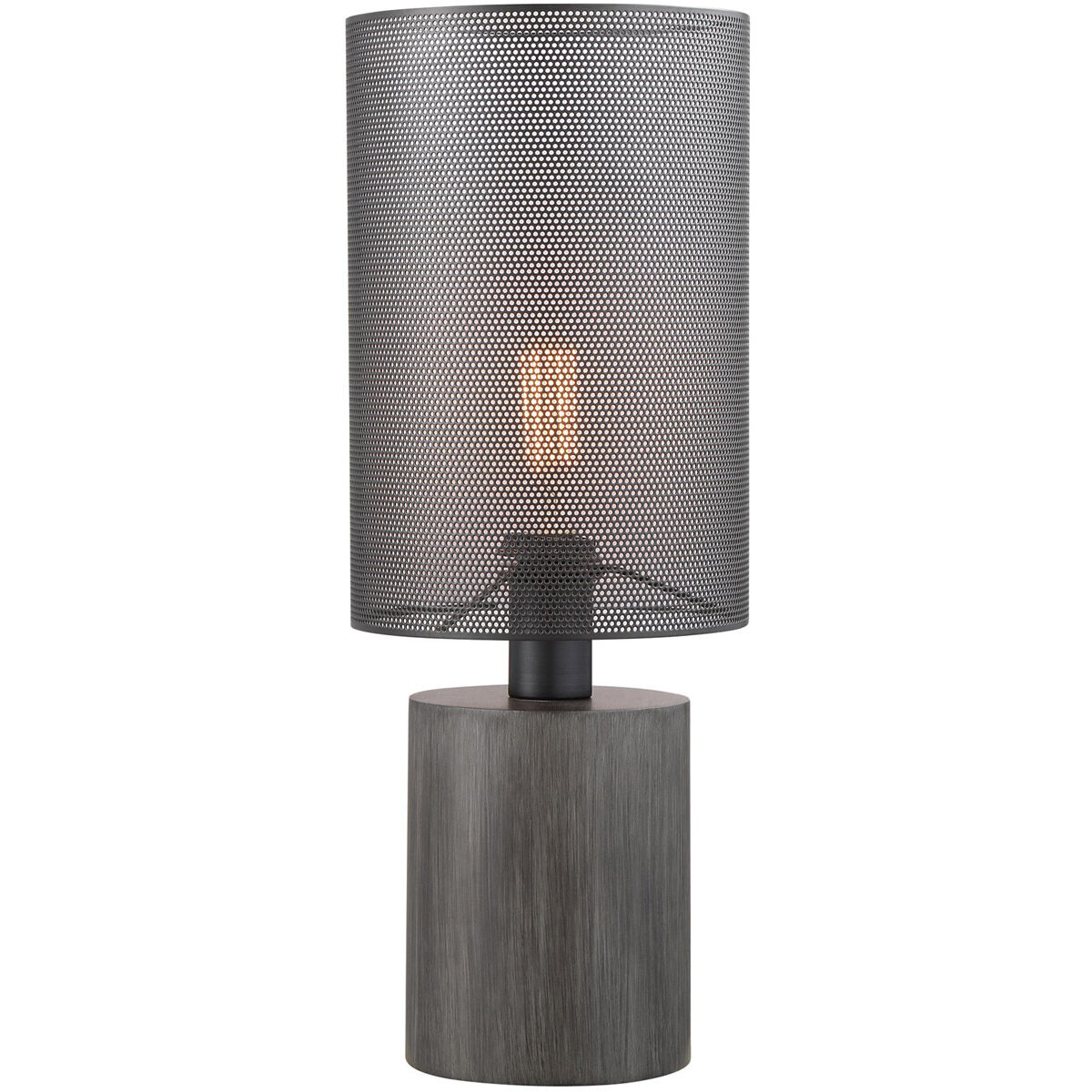 Lite Source LS-23470 Compton 21 inch 60.00 watt Grey Wood Table 