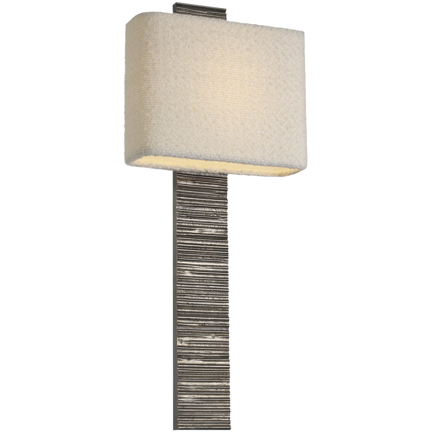Anne-Marie Barton Fumar Tail Sconce Wall Light in Ridged Graphite