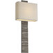 Anne-Marie Barton Fumar Tail Sconce Wall Light in Ridged Graphite