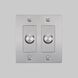 2G 100-120 Steel Dimmer Switch, LED