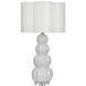 Ophelia 33 inch 150 watt Glossy White Table Lamp Portable Light