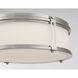 Merick LED 14.75 inch Brushed Nickel Flush Mount Ceiling Light