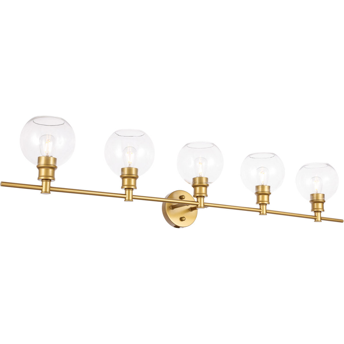 Collier 5 Light 47 inch Brass Wall sconce Wall Light