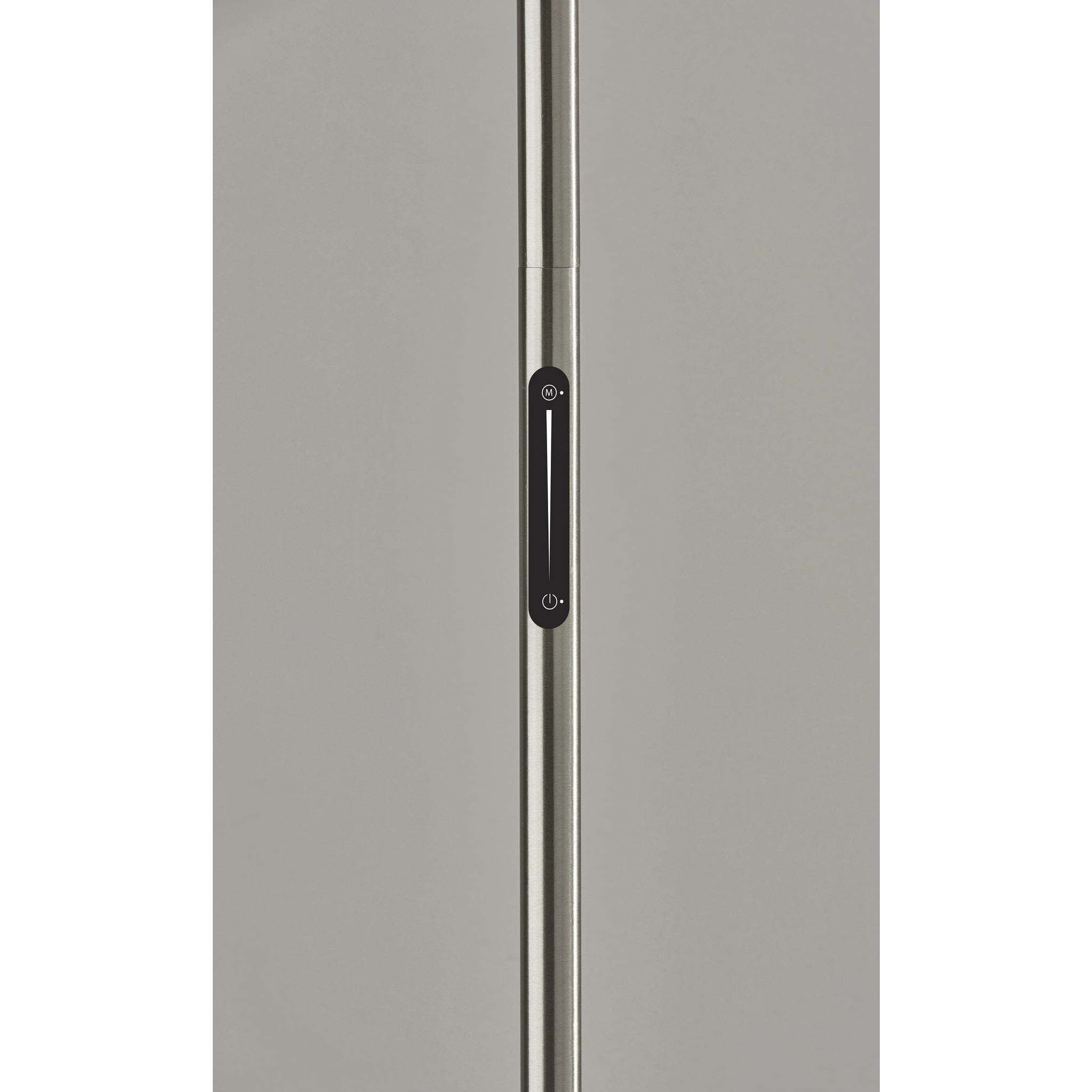 Solar 71 inch 24.00 watt Brushed Steel LED Torchiere Portable Light