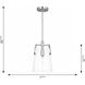 Drew & Jonathan Crofton 1 Light 7.75 inch Midnight Black Pendant Ceiling Light, Small