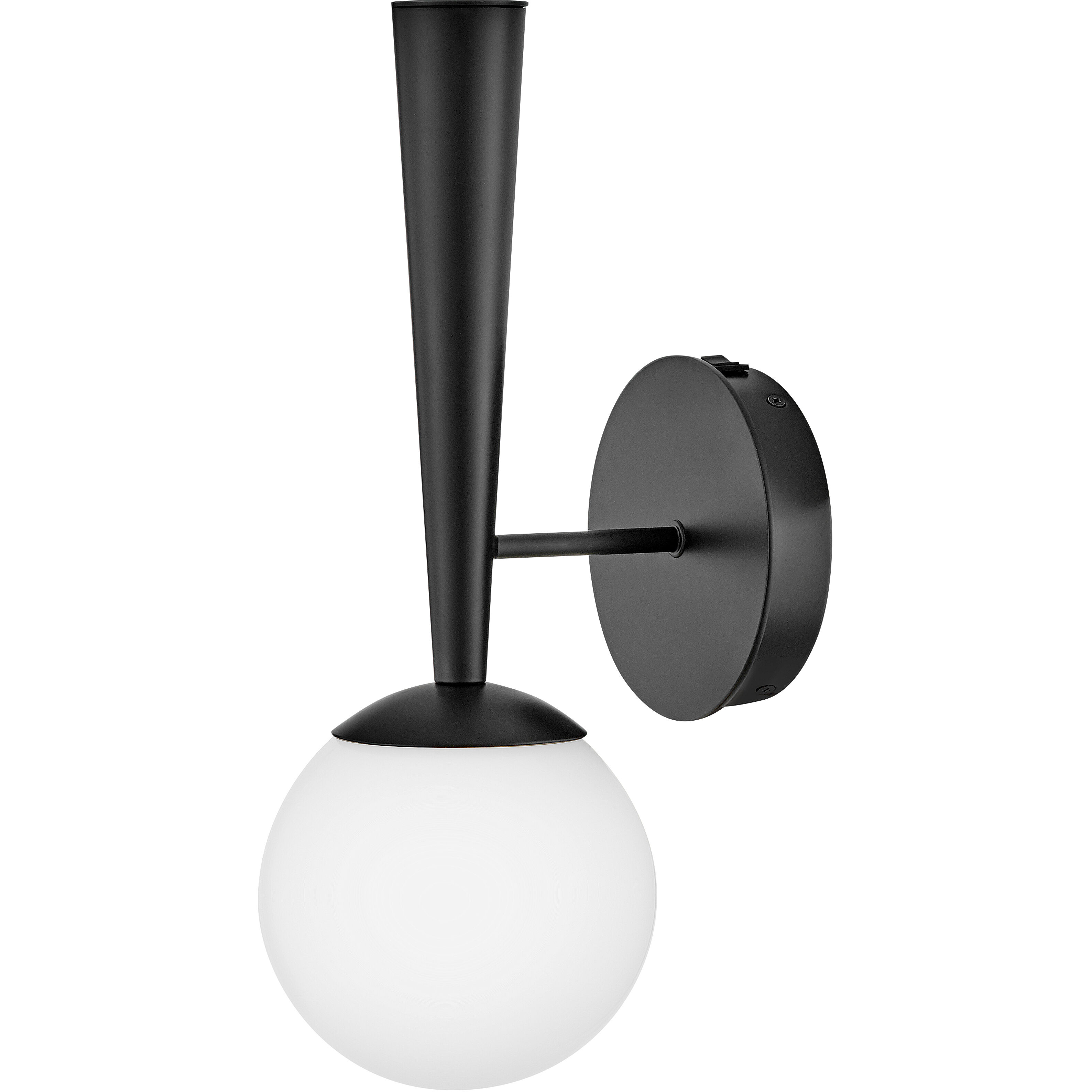 Izzy LED 6 inch Black Sconce Wall Light