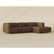 Beau Lucia Tobacco Leather Sofa Chaise, RAF