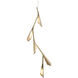 Quill LED 16 inch Soft Gold Pendant Ceiling Light in Soft Gold and Soft Gold