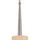 Allure 1 Light 6 inch Brushed Nickel Mini Pendant Ceiling Light