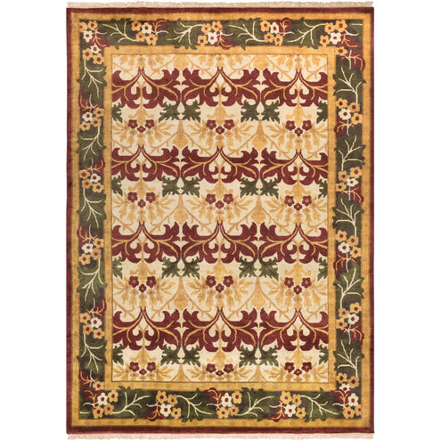 Uncharted 36 X 24 inch Beige, Dark Brown, Dark Red, Peach Rug