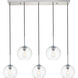 Huntington 5 Light 8 inch Chrome Pendant Ceiling Light