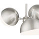 Realm Sphere 3 Light 17.25 inch Brushed Nickel Chandelier Ceiling Light