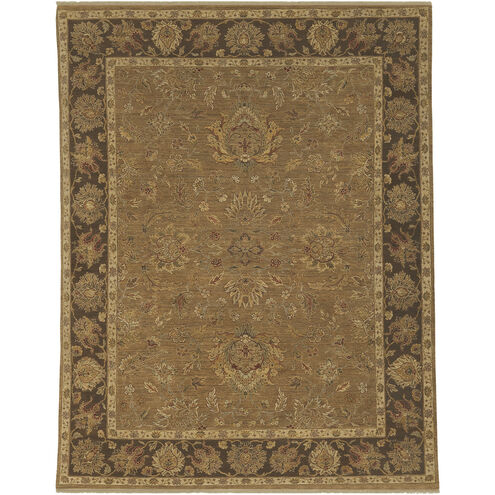 Bursa 36 X 24 inch Dark Brown / Beige / Medium Gray / Brown Handmade Rug