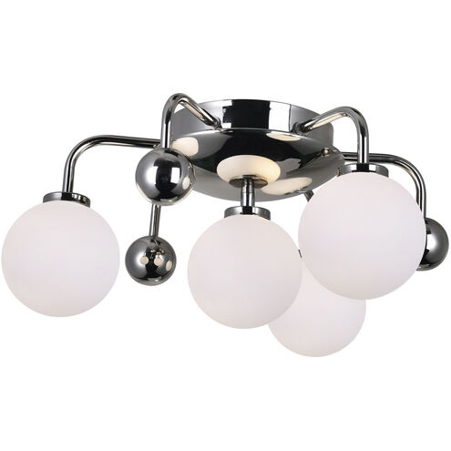 Element LED 16 inch Polished Nickel Flush Mount Ceiling Light