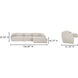 Amelia White Modular Right Sectional, Lounge