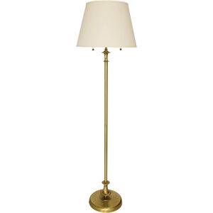 Randolph 64 inch 100 watt Antique Brass Floor Lamp Portable Light 