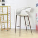 Luna 40.55 inch Light Gray and Walnut Bar Stool
