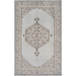 Zahra 102 X 66 inch Light Gray/Violet/Black/Charcoal/Taupe Rugs, Wool