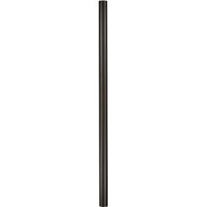 Direct Burial 84 inch Textured Black Outdoor Post