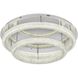Bowen 2 Light 33.5 inch Chrome Flush Mount Ceiling Light