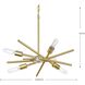 Astra 6 Light 22.57 inch Satin Brass Chandelier Ceiling Light, Design Series