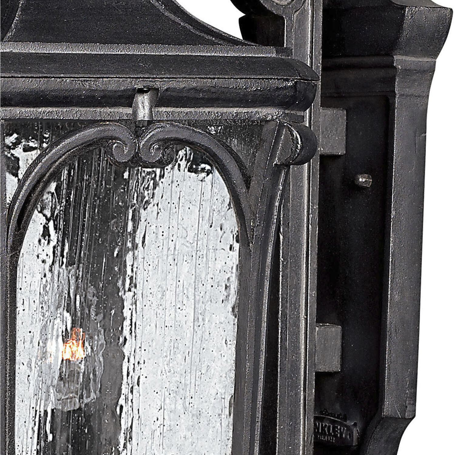 Trafalgar Outdoor Wall Mount Lantern in Museum Black, Large