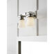 Chapman & Myers Ny Subway 2 Light 14 inch Polished Nickel Double Bath Light Wall Light