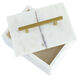 Brass 7.1 X 4.9 inch White Box