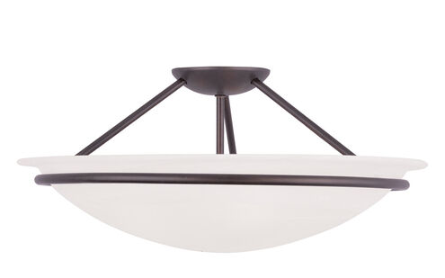 Newburgh 3 Light 20 inch Bronze Semi-Flush Mount Ceiling Light