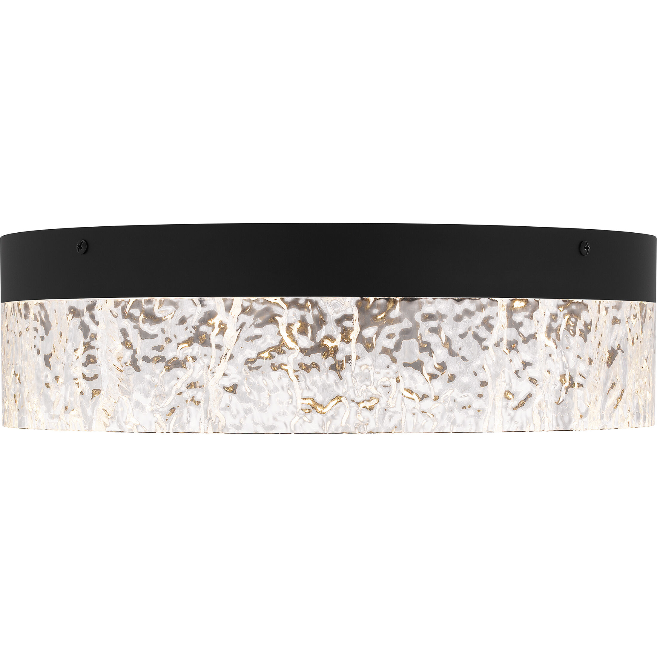 Vistaria LED 13.75 inch Matte Black Flush Mount Ceiling Light, Medium