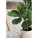 Potted Fiddle Leaf Tree Dark Green Faux Fiddle Leaf Tree