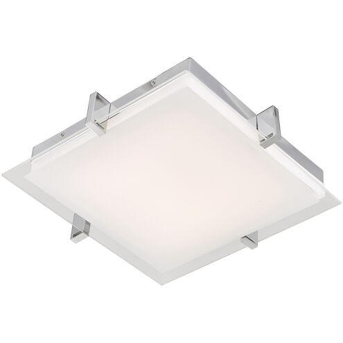 Matrix LED 12.2 inch Chrome Flush Mount Ceiling Light