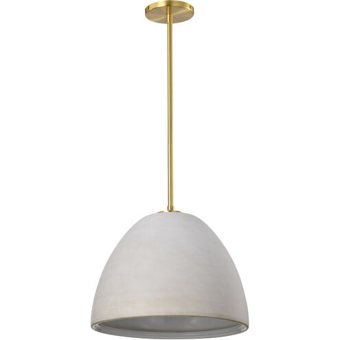 Collins 14 inch Brushed Brass Pendant Ceiling Light