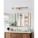 Bedminster 4 Light 30.5 inch Champagne Gold Vanity Light Wall Light