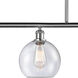 Ballston Athens LED 48 inch Polished Chrome Island Light Ceiling Light in Seedy Glass