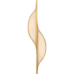 Visual Comfort Signature Collection Kelly Wearstler Avant 2 Light 6.25 inch Antique-Burnished Brass Curved Sconce Wall Light, Large KW2705AB-FG - Open Box