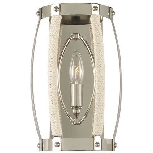 Bradbury 1 Light 8 inch Polished Nickel ADA Wall Sconce Wall Light