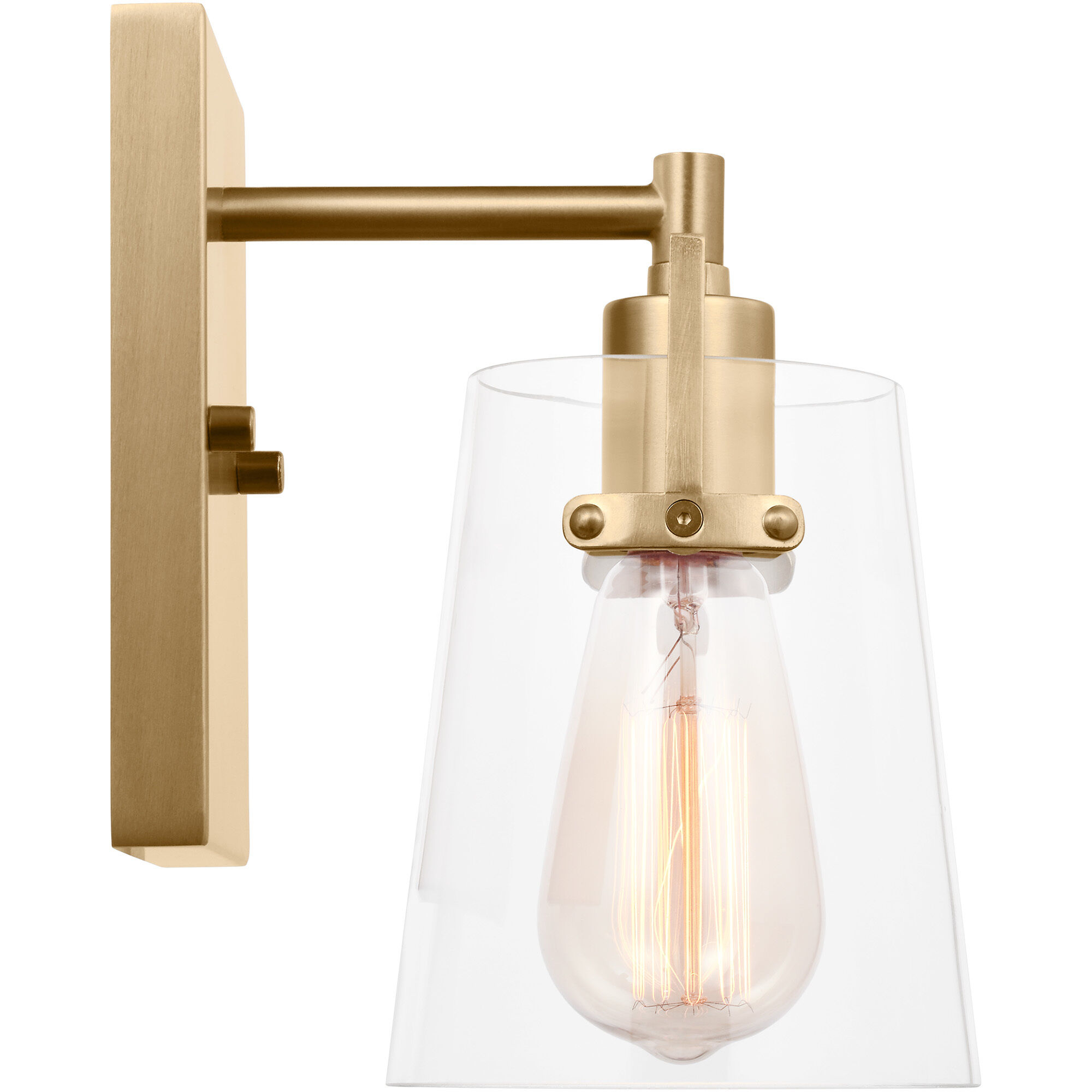 Drew & Jonathan Crofton 1 Light 5.25 inch Satin Brass Sconce Wall Light