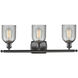 Ballston Caledonia LED 26 inch Oil Rubbed Bronze Bath Vanity Light Wall Light in Charcoal Glass, Ballston