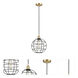 Lake Placid 1 Light 10 inch Satin Gold Pendant Ceiling Light