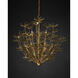 Midsummer 9 Light 39 inch Contemporary Gold Leaf and Contemporary Gold Chandelier Ceiling Light