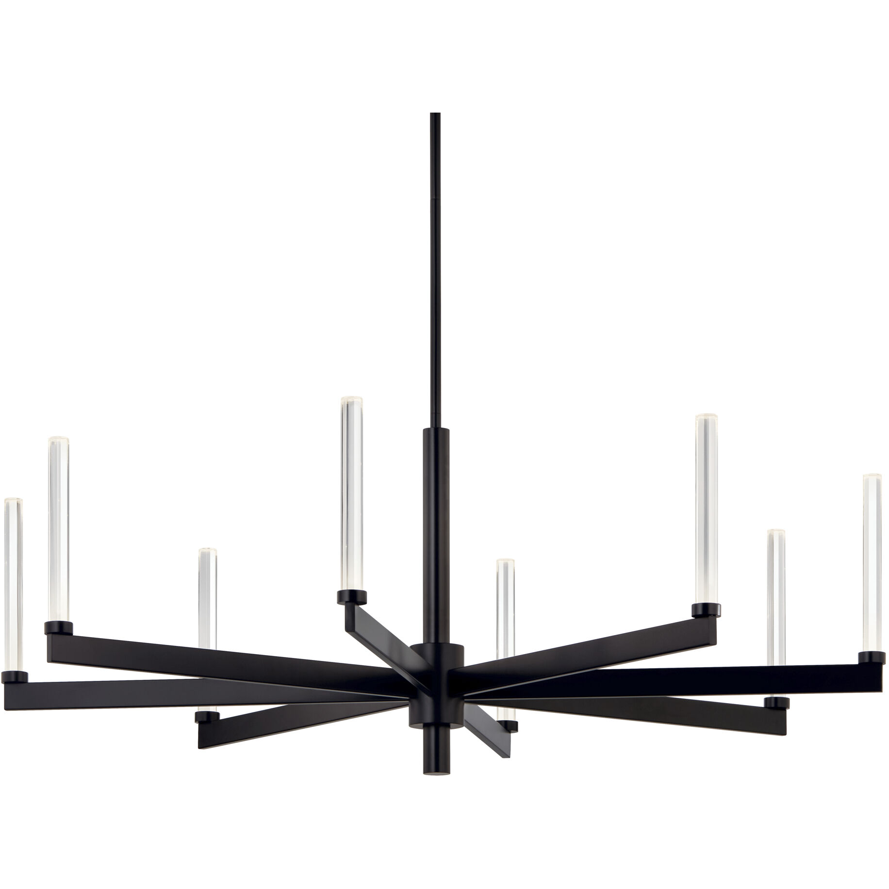 Sycara LED Black Chandelier Ceiling Light, 1 Tier Large