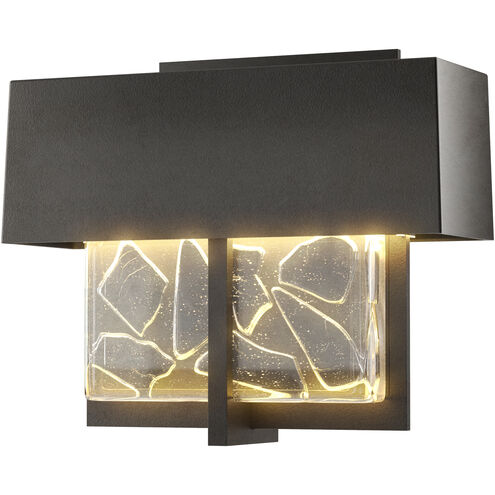 Shard LED 7.1 inch Coastal Black Outdoor Sconce, Small