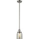 Franklin Restoration Bell 1 Light 5 inch Brushed Satin Nickel Mini Pendant Ceiling Light in Incandescent, Silver Plated Mercury, Franklin Restoration