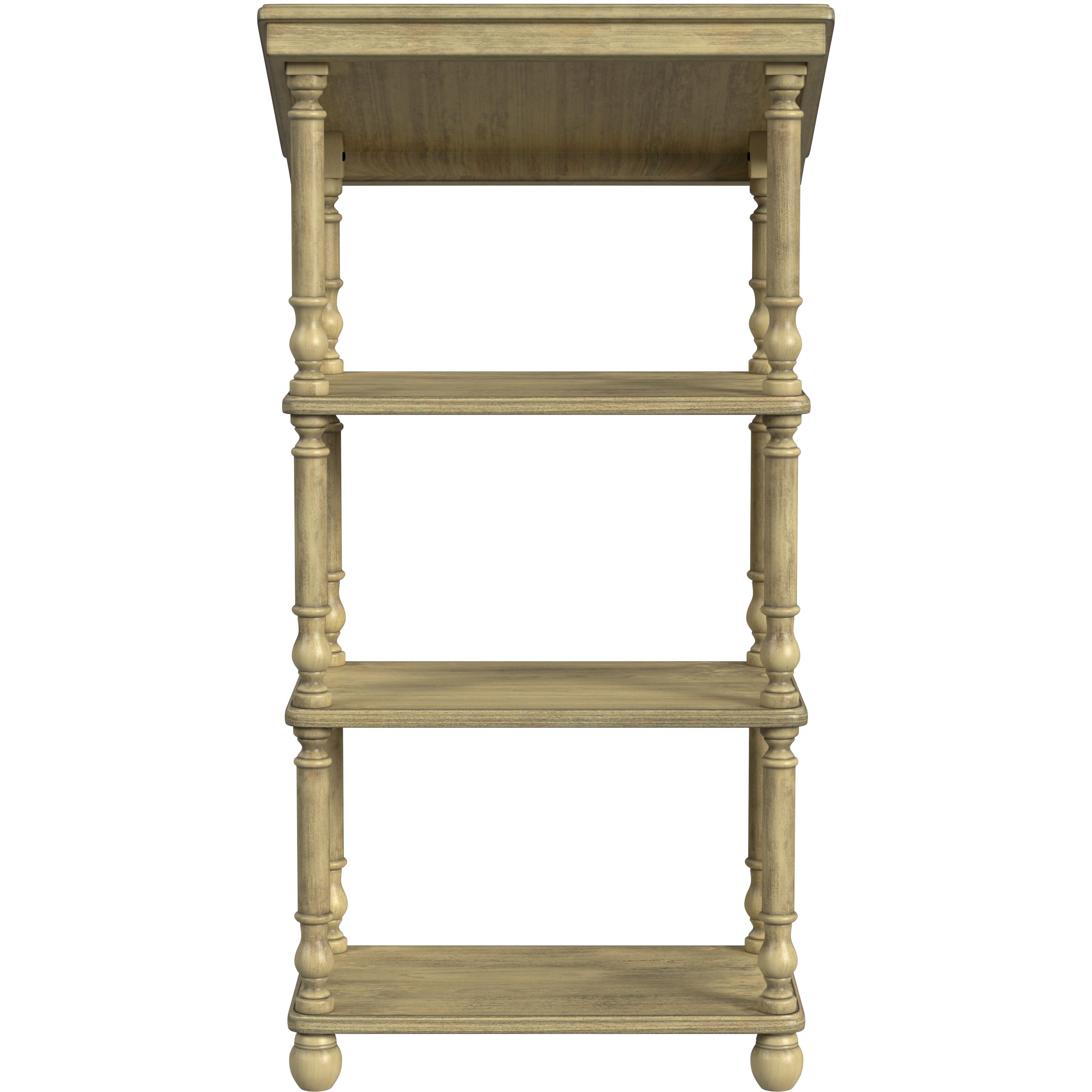 Alden 4- Tier Library Stand in Beige